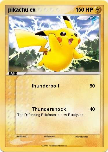 Pokemon pikachu ex