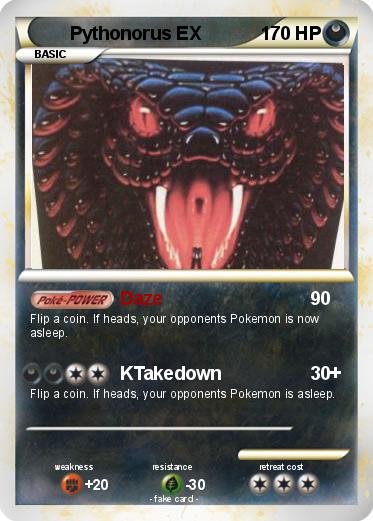 Pokemon Pythonorus EX