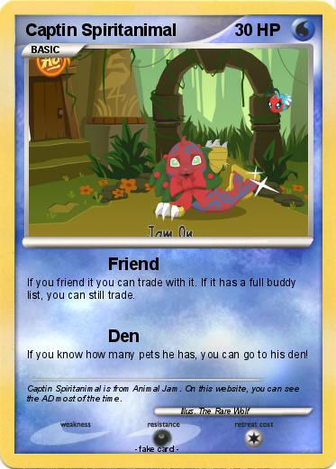 Pokemon Captin Spiritanimal
