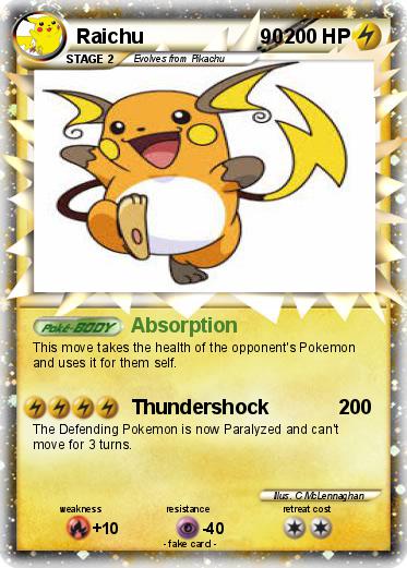 Pokemon Raichu                     90