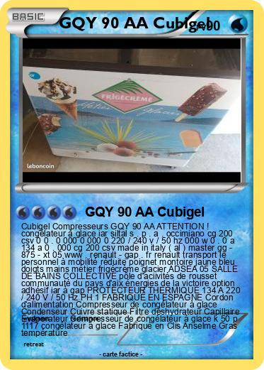 Pokemon GQY 90 AA Cubigel