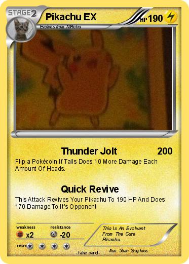 Pokemon Pikachu EX
