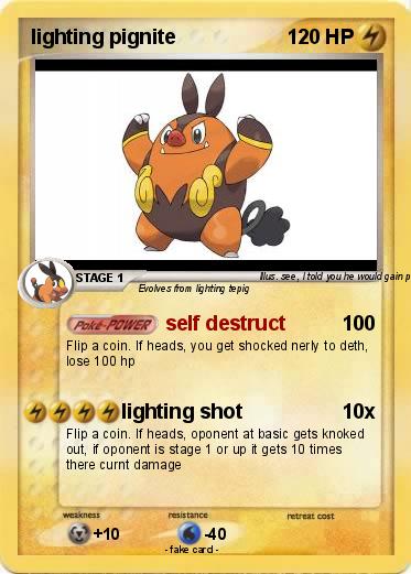 Pokemon lighting pignite