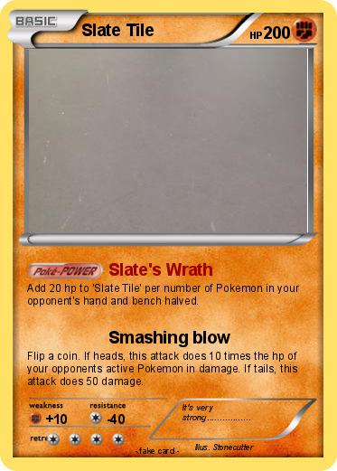 Pokemon Slate Tile