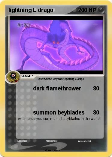 Pokemon lightning L drago