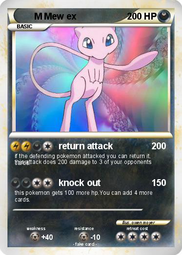 Pokemon M Mew ex