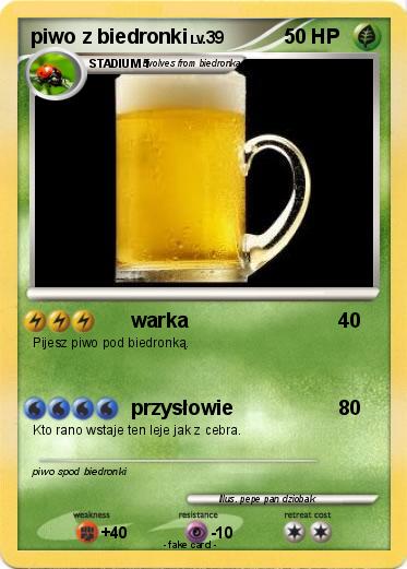 Pokemon piwo z biedronki