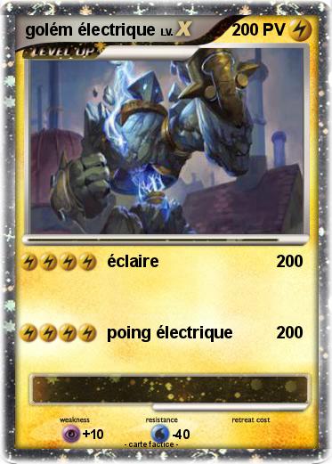 Pokemon golém électrique