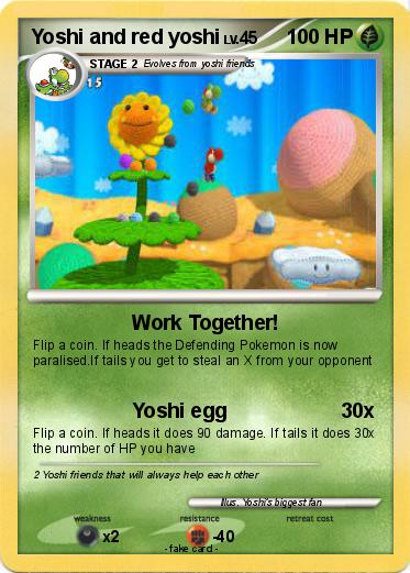 Pokemon Yoshi and red yoshi