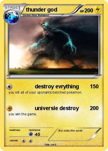 Pokemon thunder god