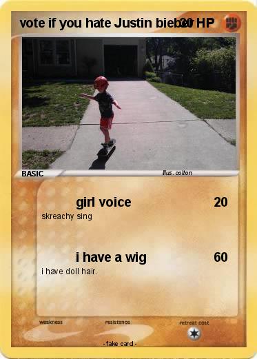 Pokemon vote if you hate Justin bieber