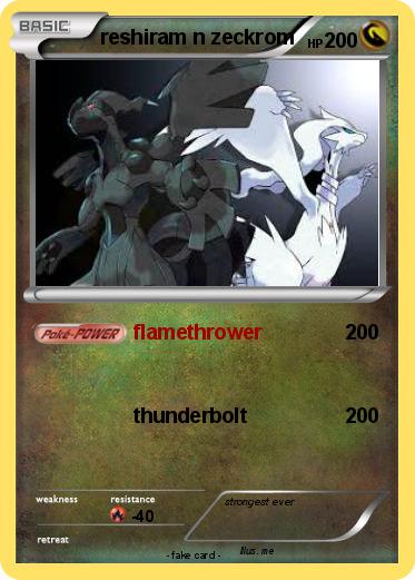 Pokemon reshiram n zeckrom