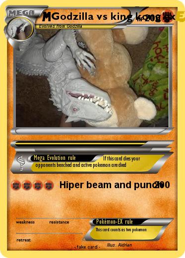 Pokemon Godzilla vs king kong gx