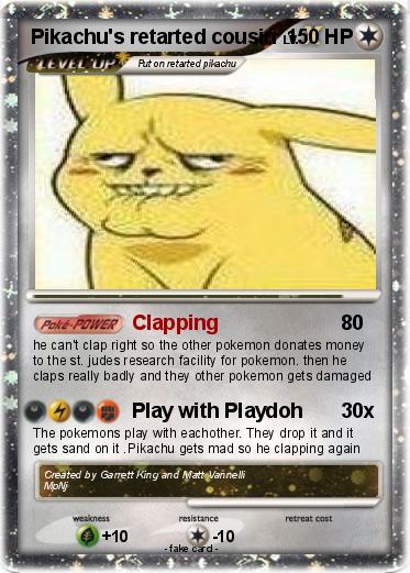 Pokemon Pikachu's retarted cousin