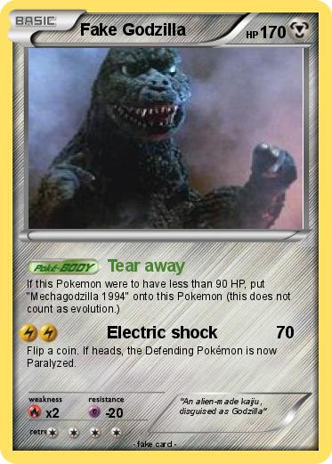 Pokemon Fake Godzilla