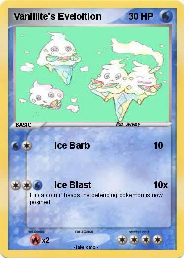 Pokemon Vanillite's Eveloition