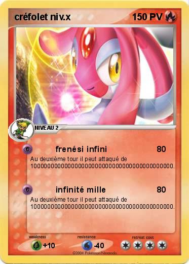 Pokemon créfolet niv.x