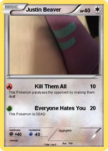 Pokemon Justin Beaver