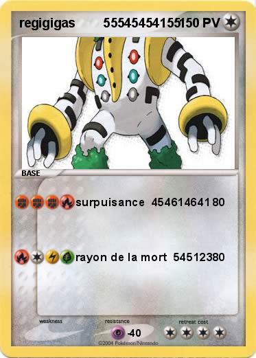 Pokemon regigigas        55545454155