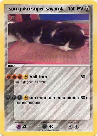 Pokemon  son goku super sayan 4