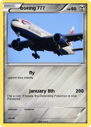 Pokemon boeing 777