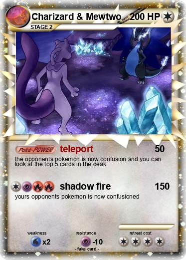 Pokemon Charizard & Mewtwo