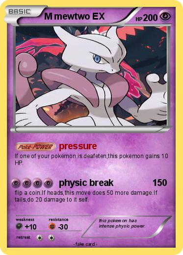 Pokemon M mewtwo EX