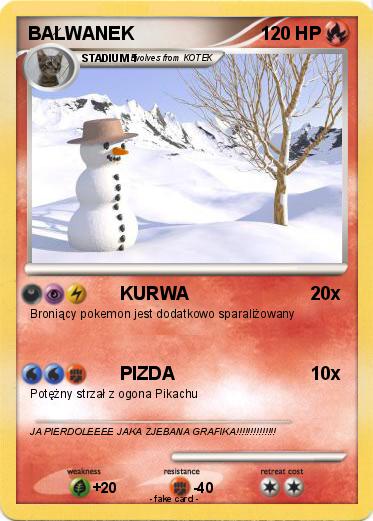 Pokemon BAŁWANEK