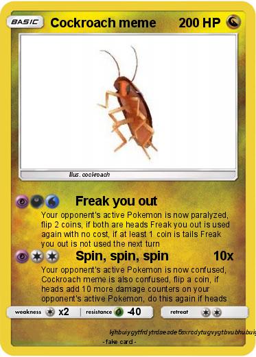 Pokemon Cockroach meme