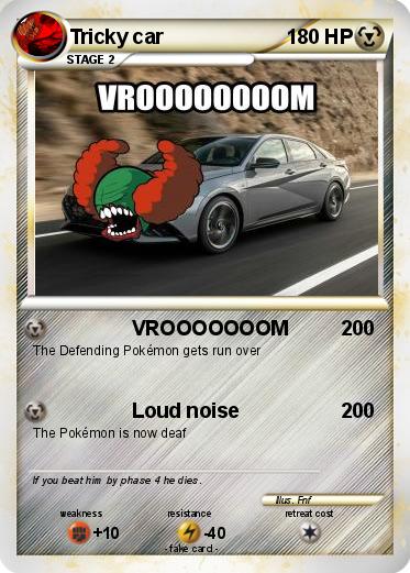 Pokemon Tricky car