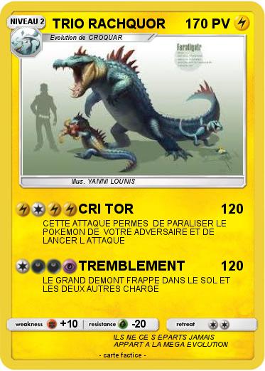 Pokemon TRIO RACHQUOR