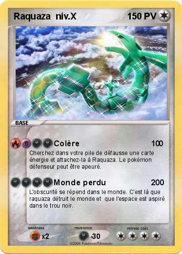 Pokemon Raquaza  niv.X