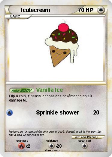 Pokémon Icutecream - Vanilla Ice - My Pokemon Card