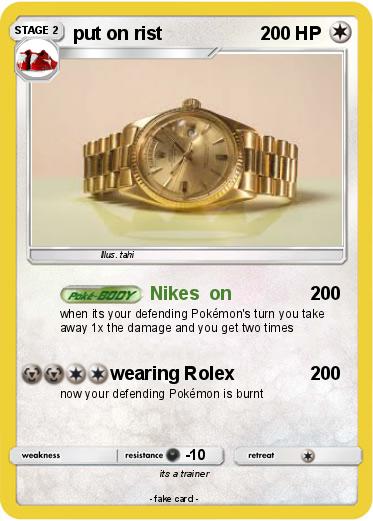 Pokemon put on rist