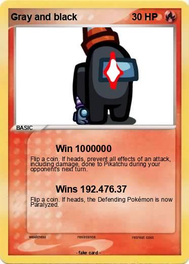 Pokemon Gray and black