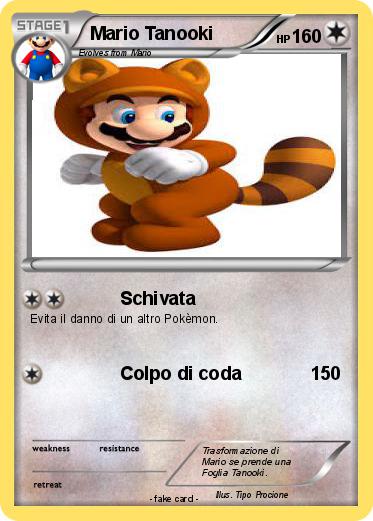 Pokemon Mario Tanooki