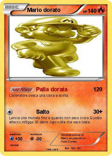 Pokemon Mario dorato