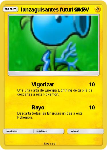 Pokemon lanzaguisantes futuristico