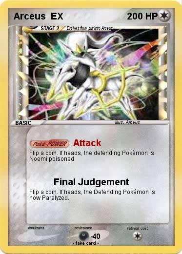 Pokemon Arceus  EX