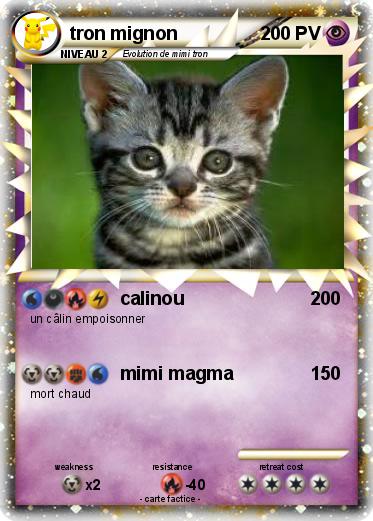 Pokemon tron mignon