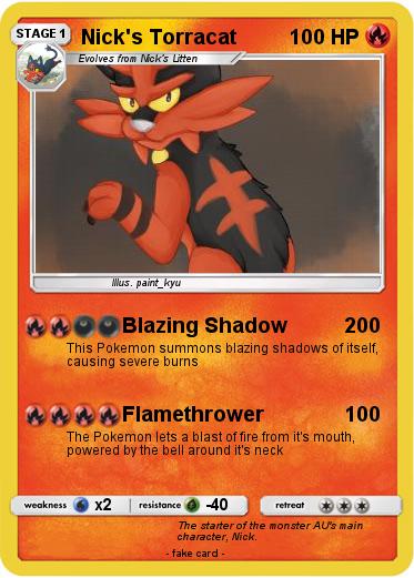 Pokemon Nick's Torracat