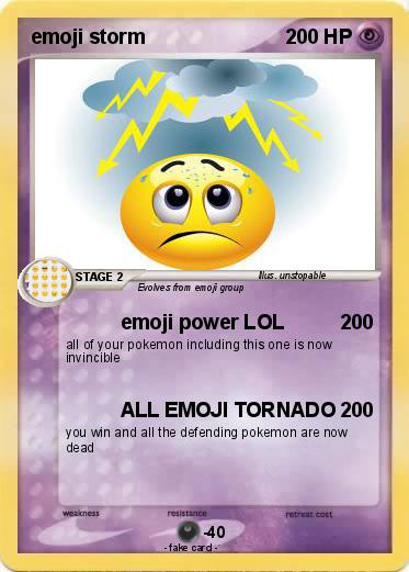Pokemon emoji storm
