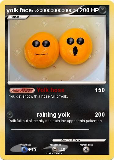 Pokemon yolk face