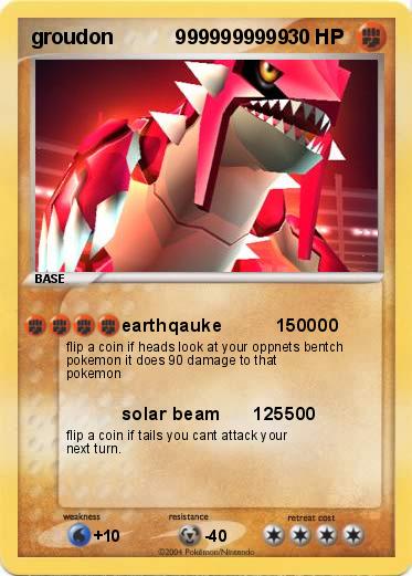 Pokemon groudon           9999999999