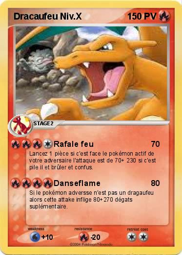 Pokemon Dracaufeu Niv.X