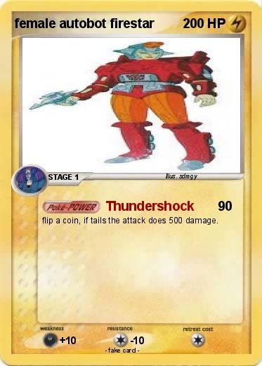 Pokemon female autobot firestar
