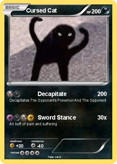 Pokemon Cursed Cat