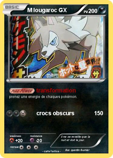 Pokemon M lougaroc GX