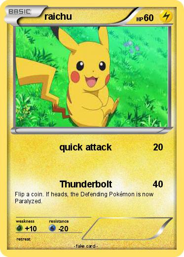 Pokemon raichu