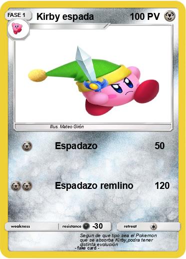 Pokemon Kirby espada